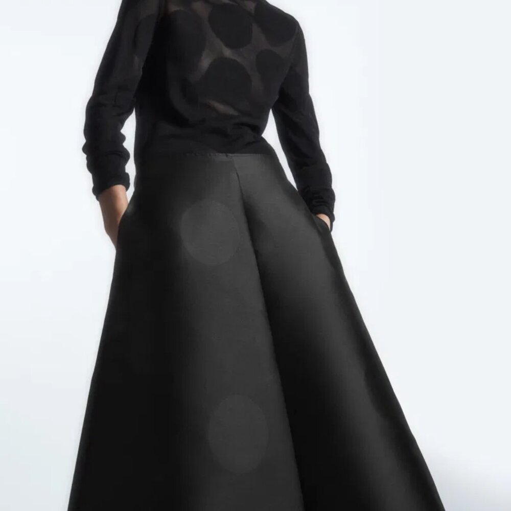 COS Polka-Dot Taffeta Midi Skirt MATCHES TOP - WILL SELL PAIR FOR $175